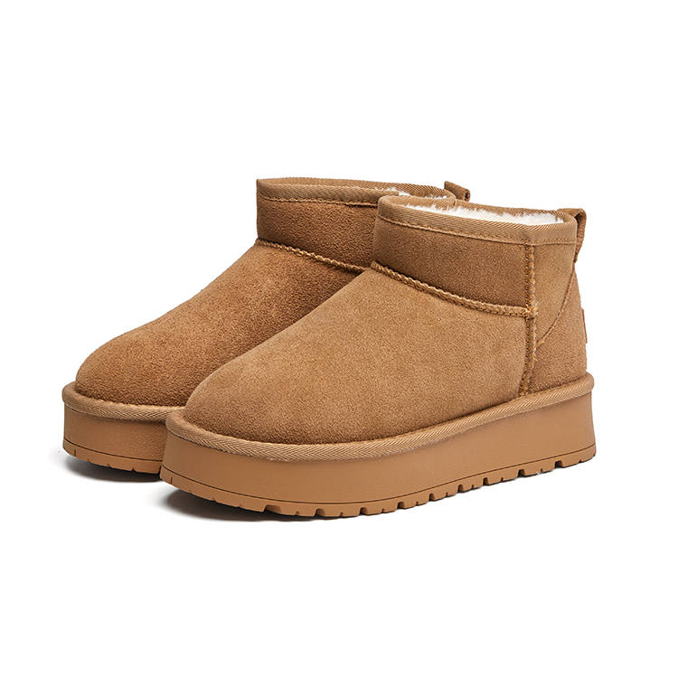 ZGR Thermal Abrasion Resistant Slip Resistant Short Snow Boots 3.5cm Women's