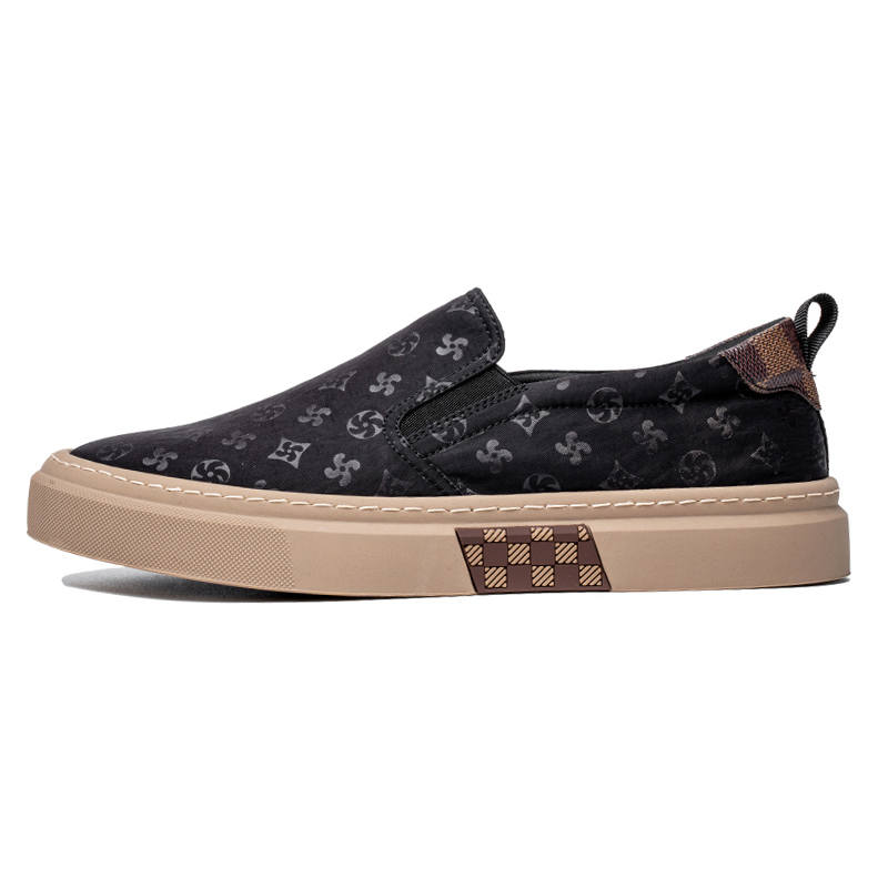 LUOMAIKE Low top Canvas Shoes Men's Black