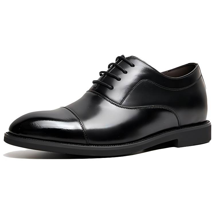 HLA Top Grain Cow Leather Dress Shoes Men's Black