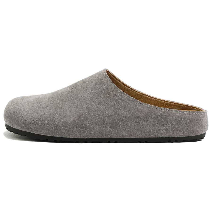 LANMOU Rubber Sole Abrasion Resistant Abrasion Resistant Closed Toe Slippers Women's Haze Blue