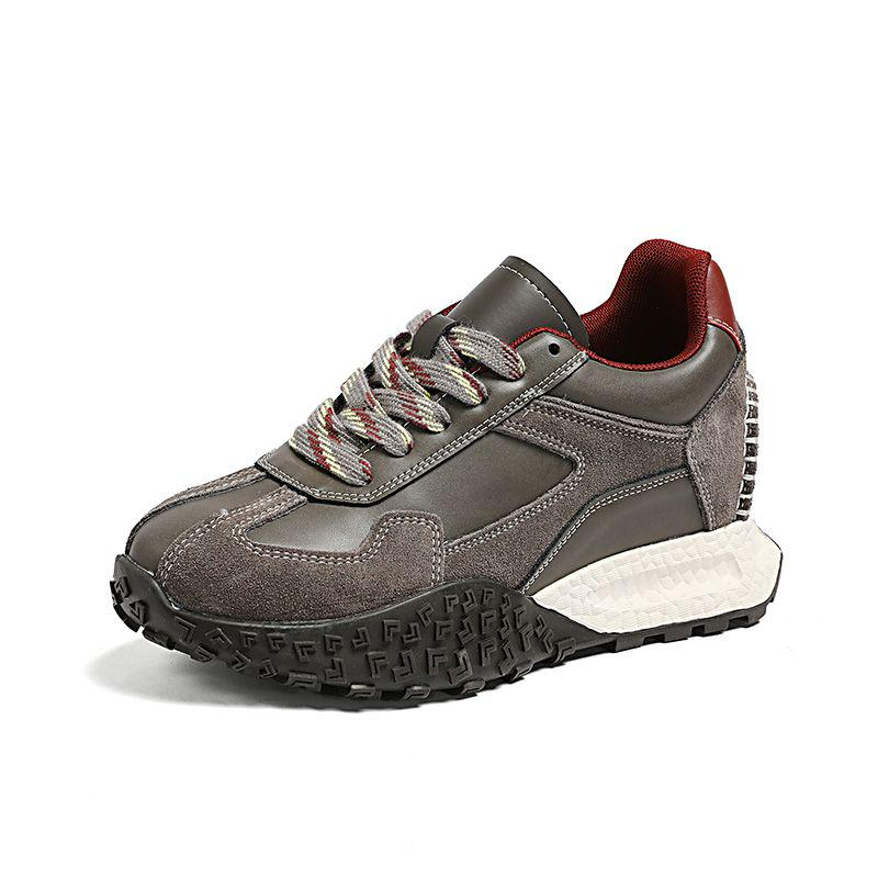 QING MISS Slip Resistant, Abrasion Resistant, Breathable, Lightweight, Height Increasing Low top Casual Shoes Women's