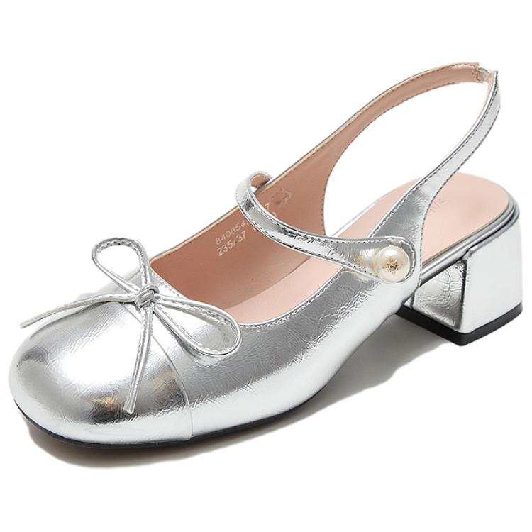 SANFU Pu Block Heel Mary Jane Shoes 4.5cm Women's
