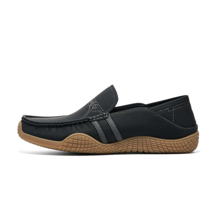 Millies Casual Leather Shoes Men's Low Top Black/White