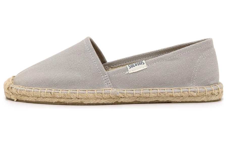 Soludos Fabric Espadrilles Women's Light Gray