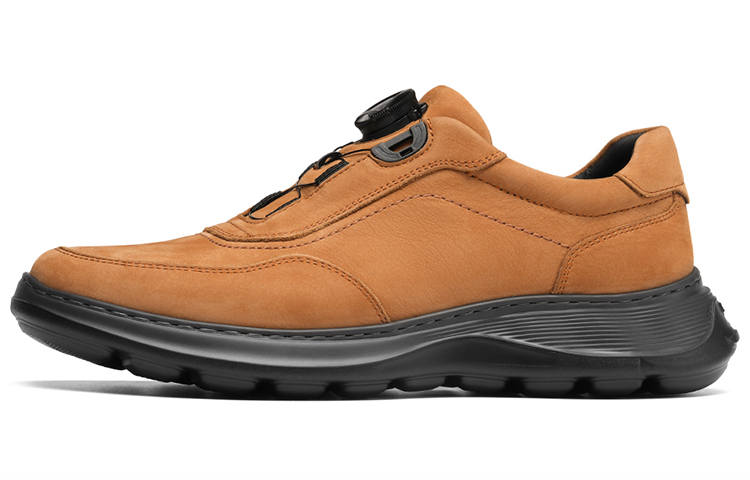 ROBERTA DI CAMERINO Cow Leather Casual Shoes Men's Earth Yellow