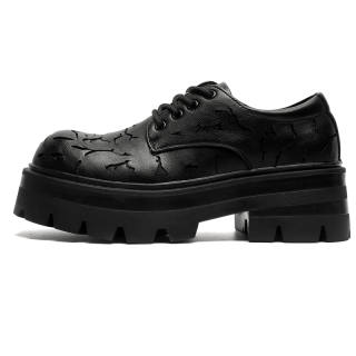 PAVEA Casual Leather Shoes Men's Low Top Red/Black/Blue/Green