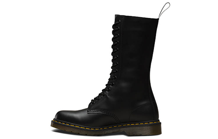 Dr.Martens Dr. Martens 1914 Smooth Combat Boots Couple Style Black