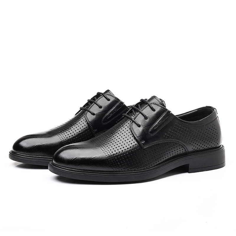 POPULAR ROUSE PR Microfiber Leather Dress Shoes Men's Black