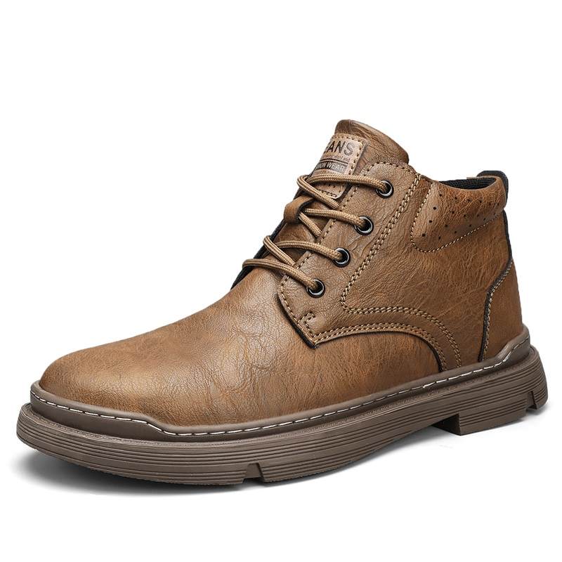 TOMAY TOMAY Rubber Short Combat Boots Men's