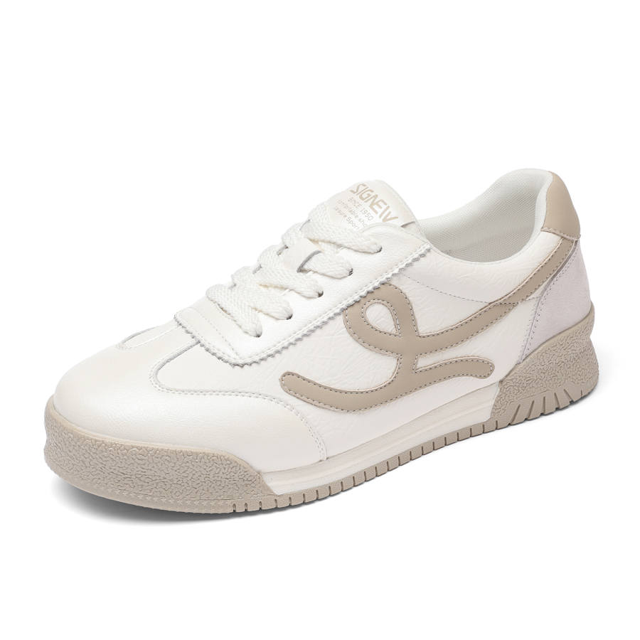 XINNUO Cow Split Leather Low top Skateboard Shoes Women's