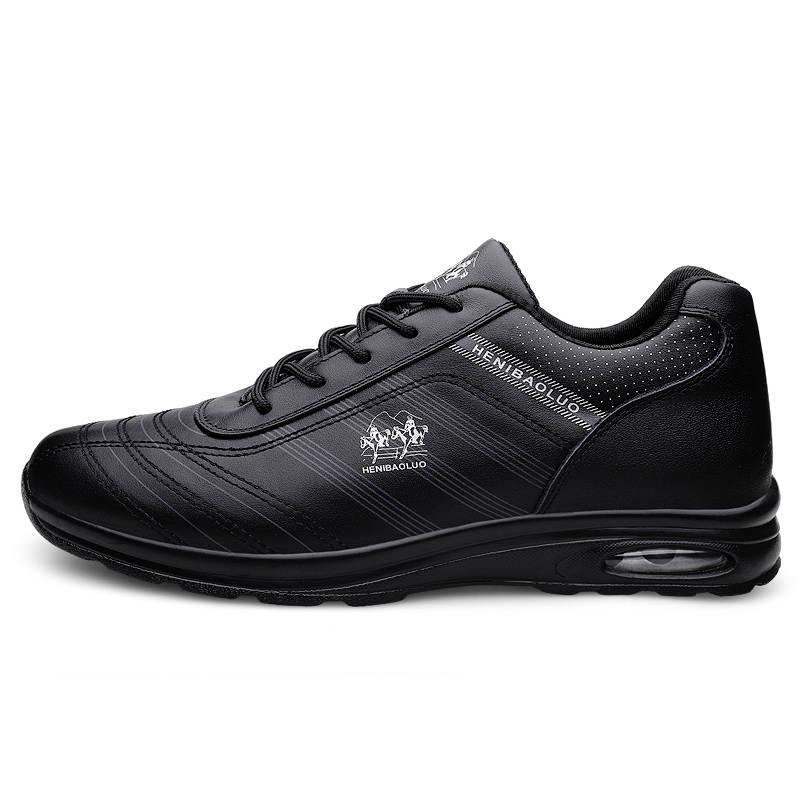 HENIBAOLUO Top Grain Cow Leather Men's Casual Shoes Men's