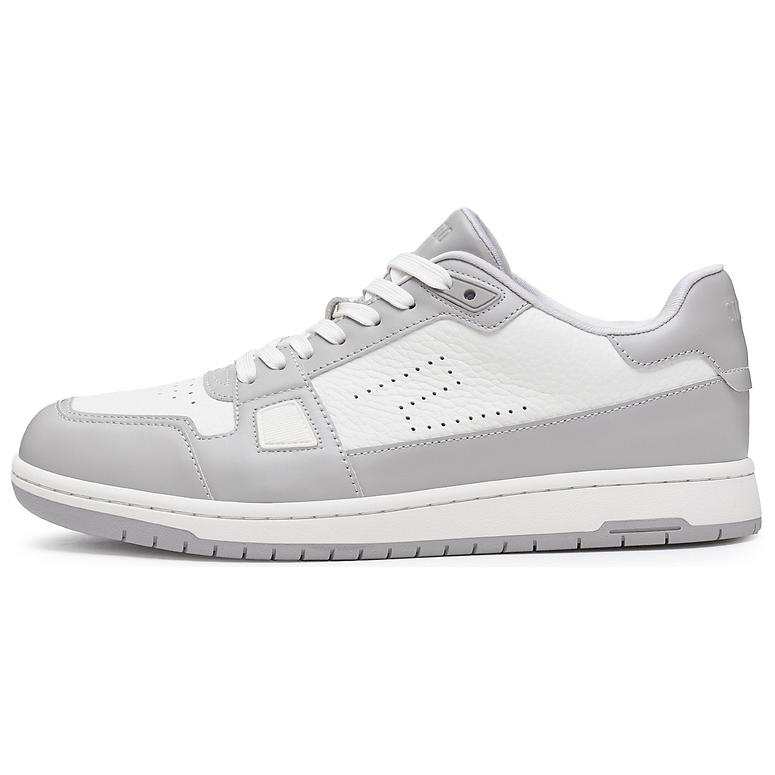 Staccato Gray White Plaid Low top Skateboard Shoes Men's
