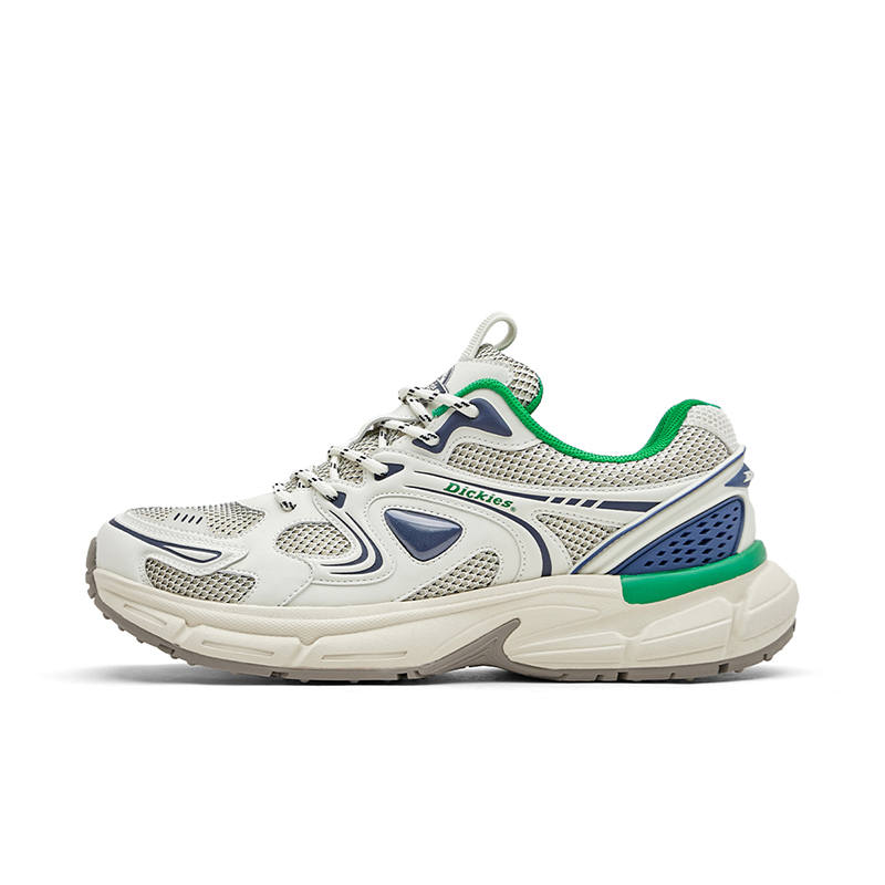 Dickies Chunky Sneakers Women's Low Top White Green Blue