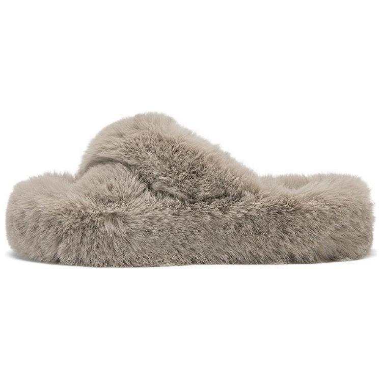 DAPHNE DAPHNE Slide Slippers Women's Gray/Apricot/Ecru