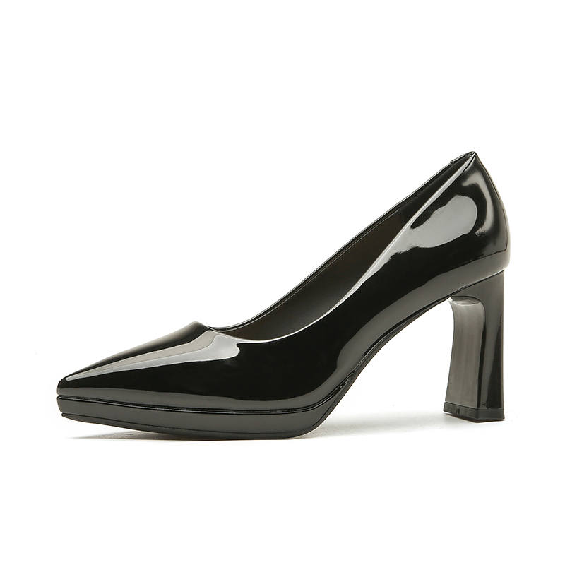 Zubumei Chunky Heel High Heels 8cm Women's