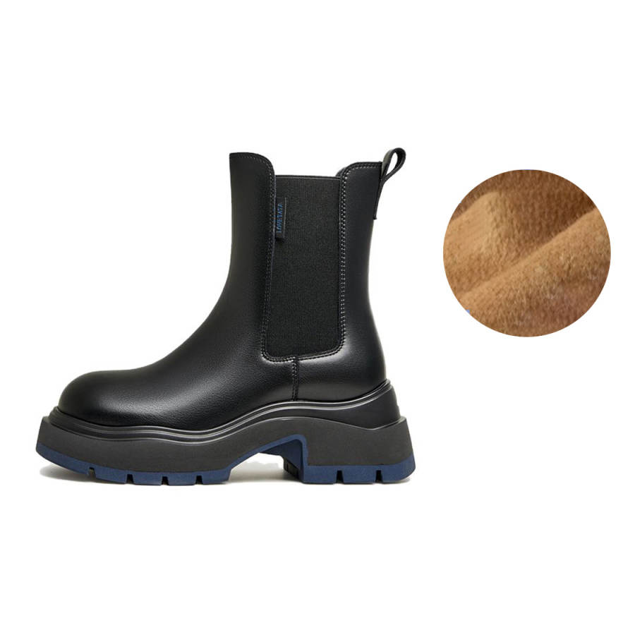 Tata Chelsea Boots Women's Black Fleece Lined/Black Unlined