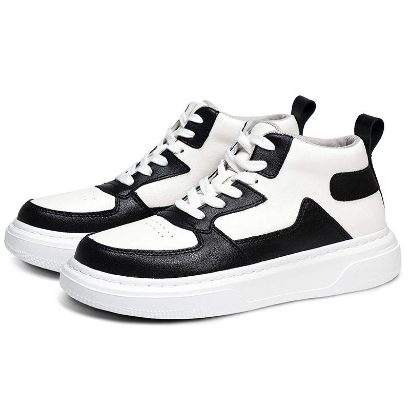 GONGNIULEITING Synthetic Leather High top Skateboard Shoes Unisex