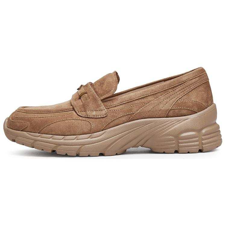 Staccato Autumn Leaves Jazz Sheepskin Loafers 5CM Women's