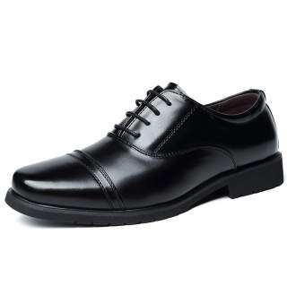 BEIOUTU Men's Casual Leather Shoes Men's Black