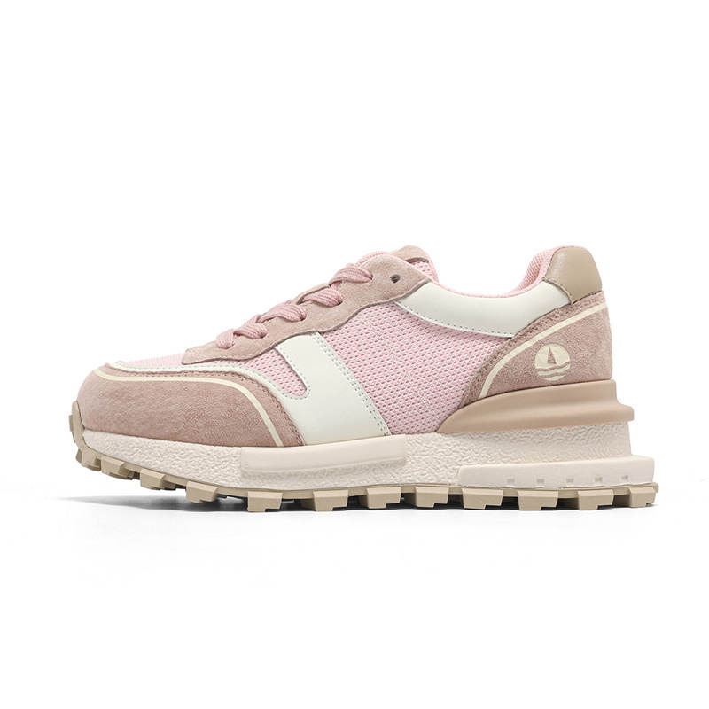 NAVIGARE Height Increasing Low top Casual Shoes Women's Pink White
