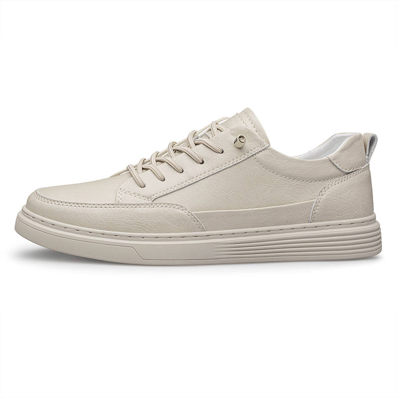 DAOTUSEN Cow Leather Abrasion Resistant Abrasion Resistant Low top Skateboard Shoes Unisex