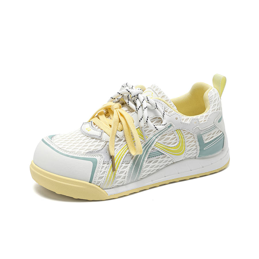 La Chapelle Support Abrasion Resistant Lightweight Low top Casual Shoes Women's Beige Yellow