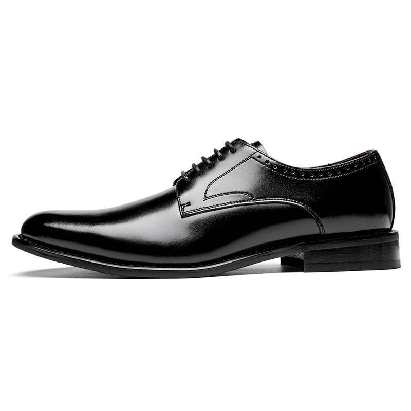 LUNMADENG Dress Shoes Men's Low Top Black/Brown