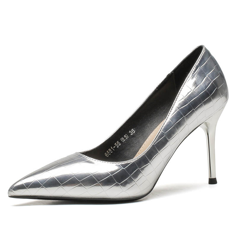 ZUOMILUO Pu Slim Heel High Heels Women's
