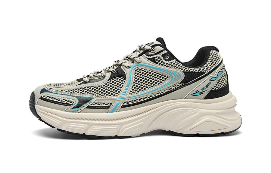 HLA Fashion Trend Textile, Synthetic Leather Abrasion Resistant Breathable Low top Casual Running Shoes Men's