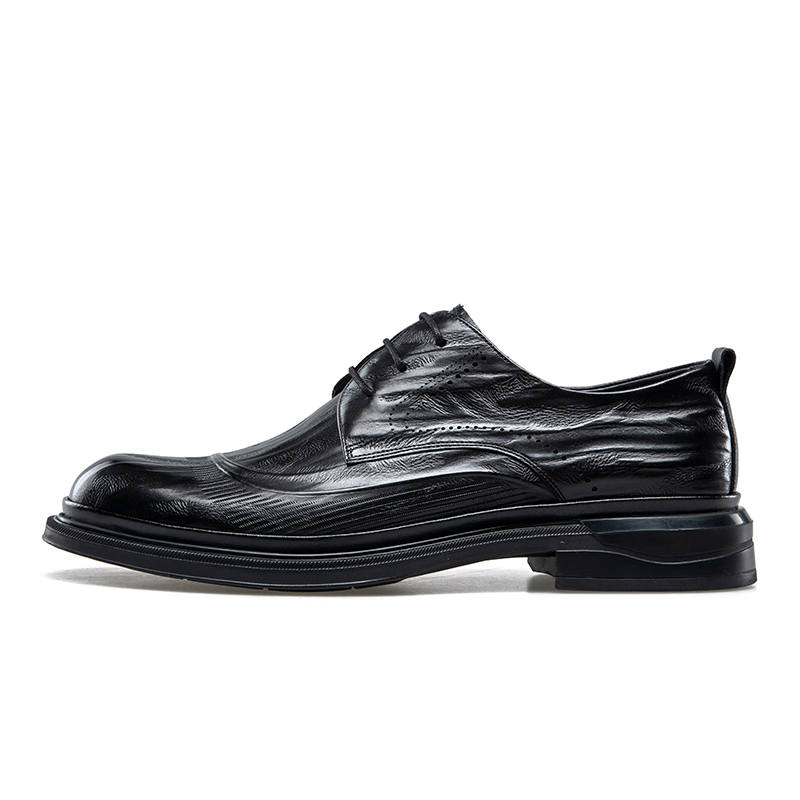 KANGNAI Casual Leather Shoes Men's Low Top