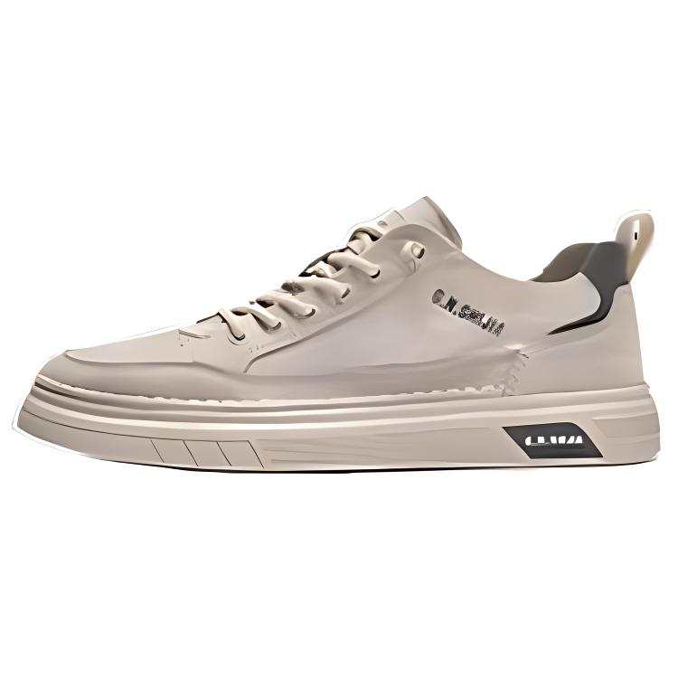 G.N.SHIJIA Leather Low top Skateboard Shoes Men's Sand