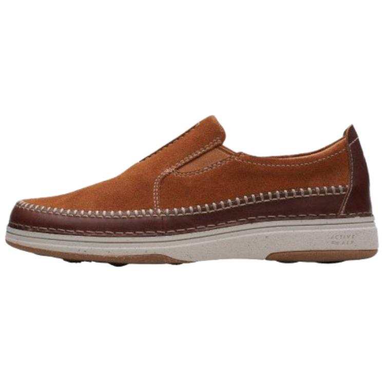 Clarks NATURE 5 WALK Leather Casual Shoes Men's Brown