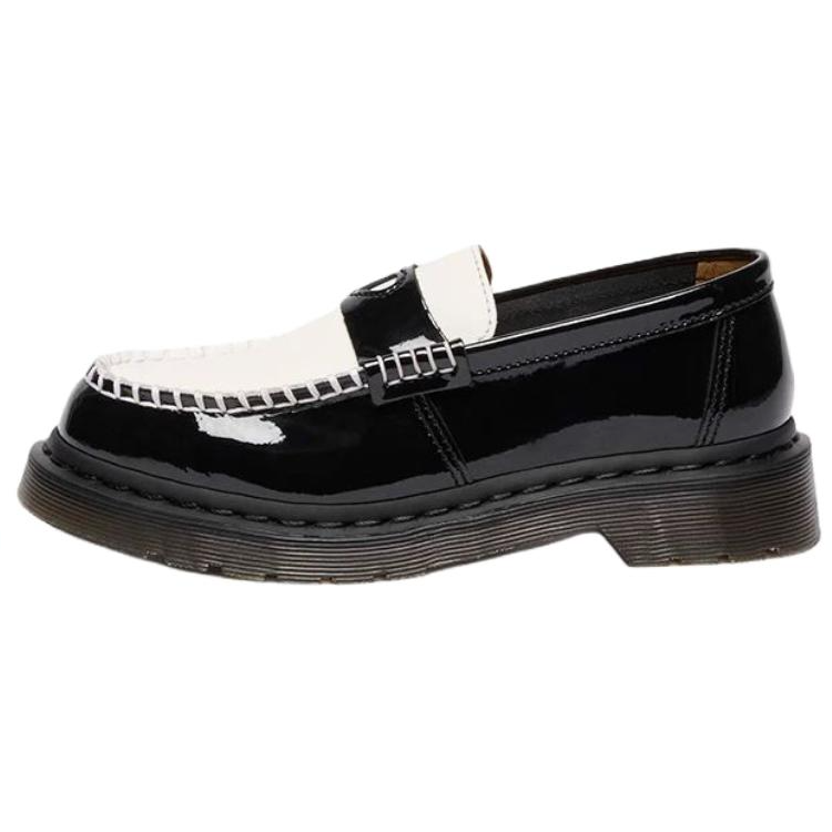 Dr.Martens PENTON HEART Patent Leather Loafers Women's Black
