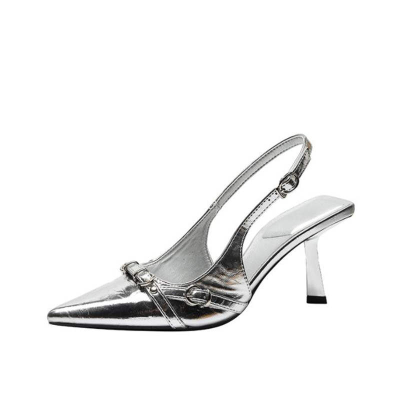 TATAYA Microfiber Leather Slim Heel High Heels Women's