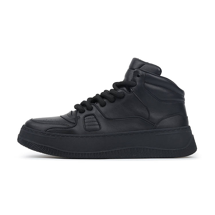 CHAOGONG Cow Leather Slip Resistant Abrasion Resistant Slip Resistant Abrasion Resistant Mid top Skateboard Shoes Men's