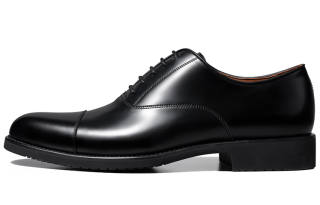 Zuti British Style Shiny Oxford Shoes Top Grain Cow Leather Dress Shoes Men's Black