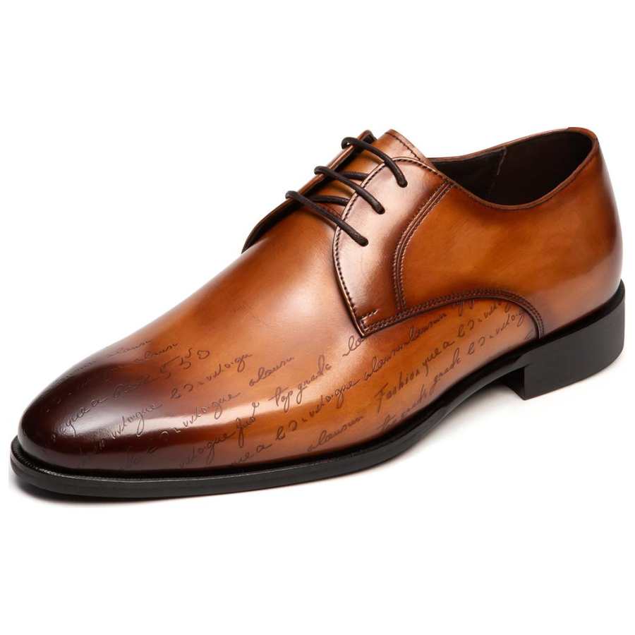Satchi Dress Shoes Men's Yellow Brown