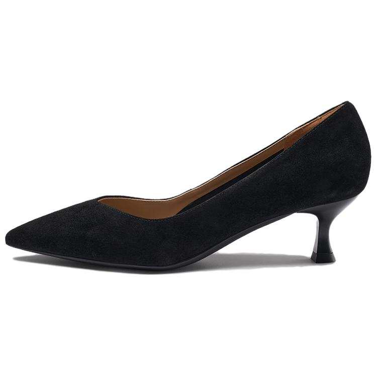 Le Saunda Sheepskin Slim Heel High Heels Women's