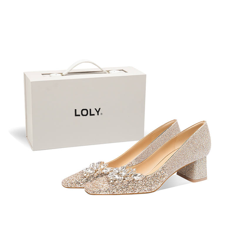 LOLY LOLY Chunky Heel High Heels Women's