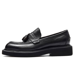 ASTON M.JAZZ Top Grain Cow Leather Casual Shoes Men's
