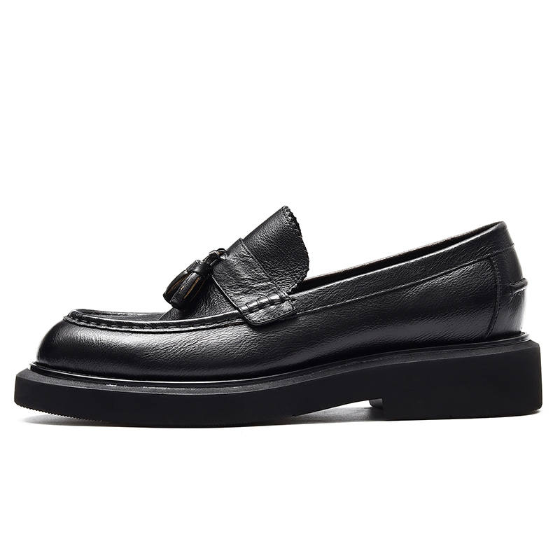 ASTON M.JAZZ Top Grain Cow Leather Casual Shoes Men's