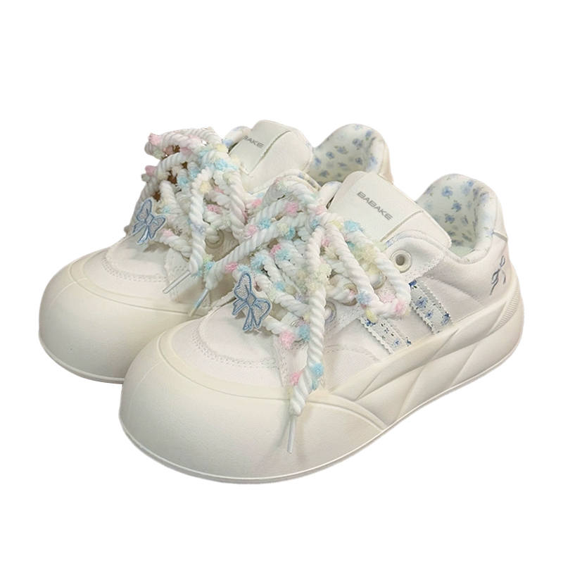 BABAKE BABAKE Coverage Cushioning Coverage Cushioning Low top Skateboard Shoes Women's White