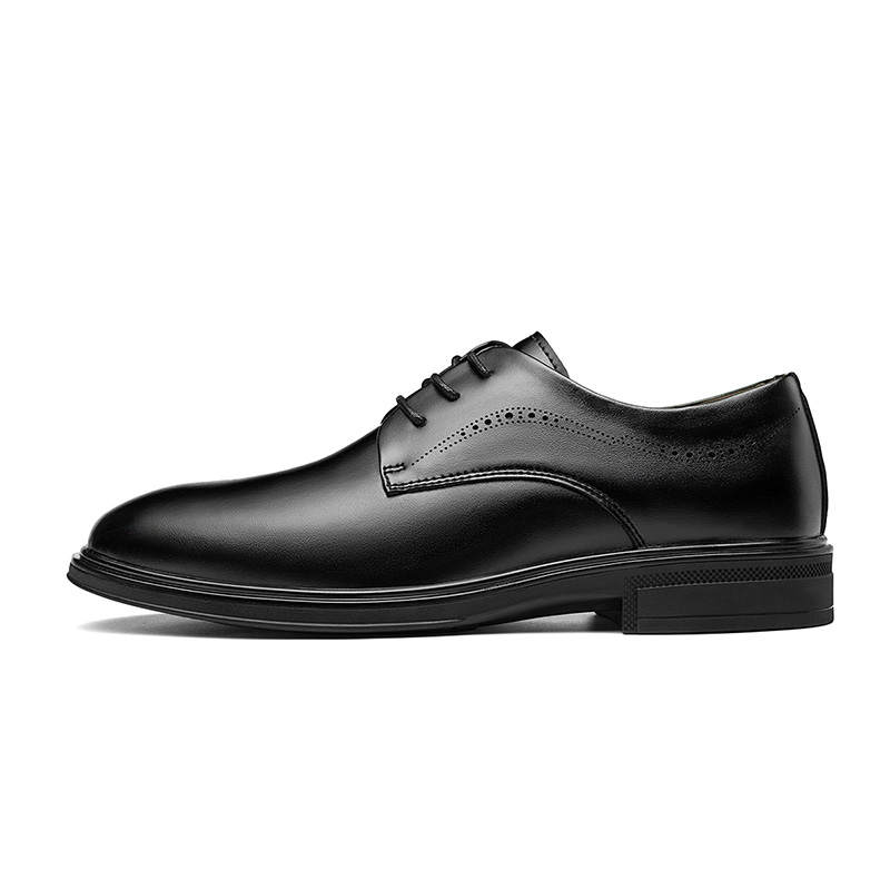 CARTELO Cow Split Leather Dress Shoes Men's Black