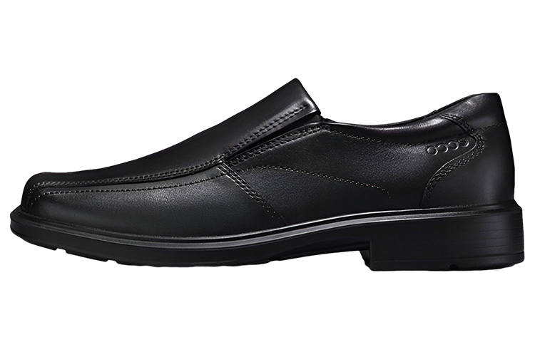 Ecco Ecco Casual Leather Shoes Men's Low Top Black