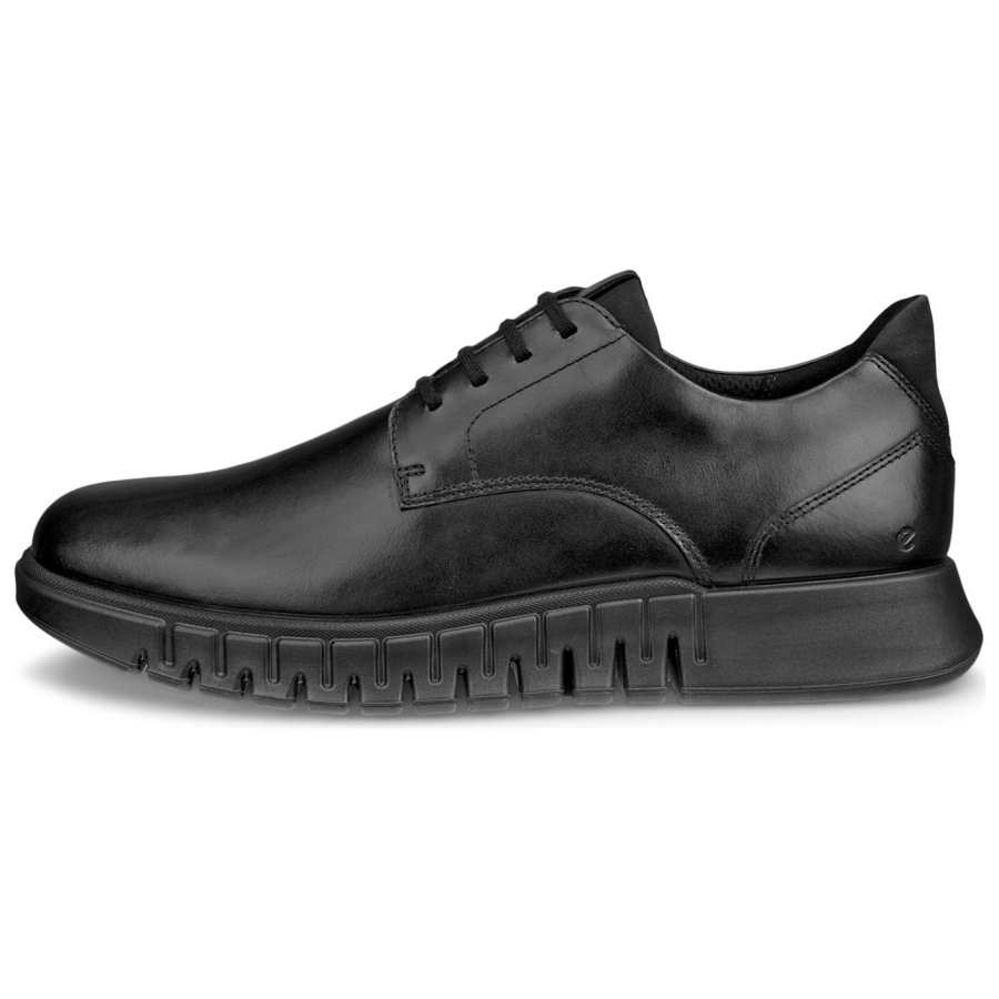 Ecco Ecco GRUUV STUDIO Leather Casual Shoes Men's Black