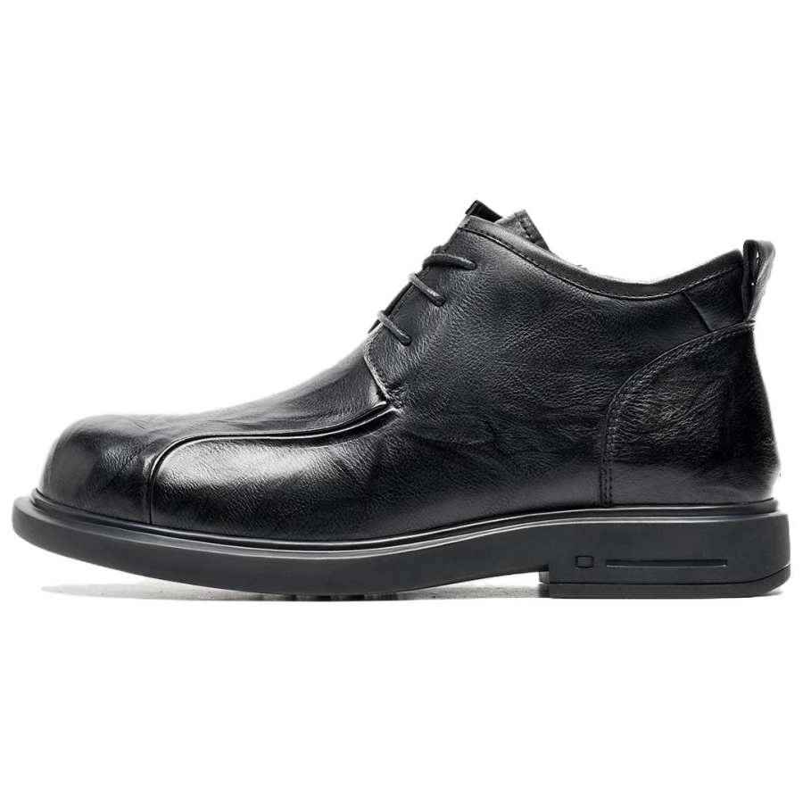 C°BANNER Cow Leather Men's Casual Shoes Men's Black