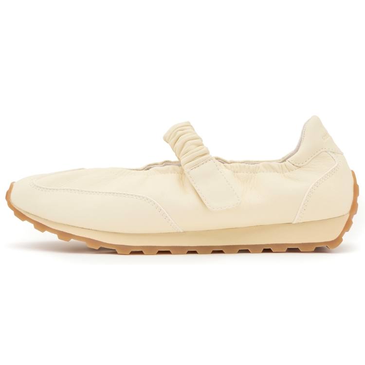FOOT INDUSTRY Mary Jane Shoes Low top Women's Light Yellow
