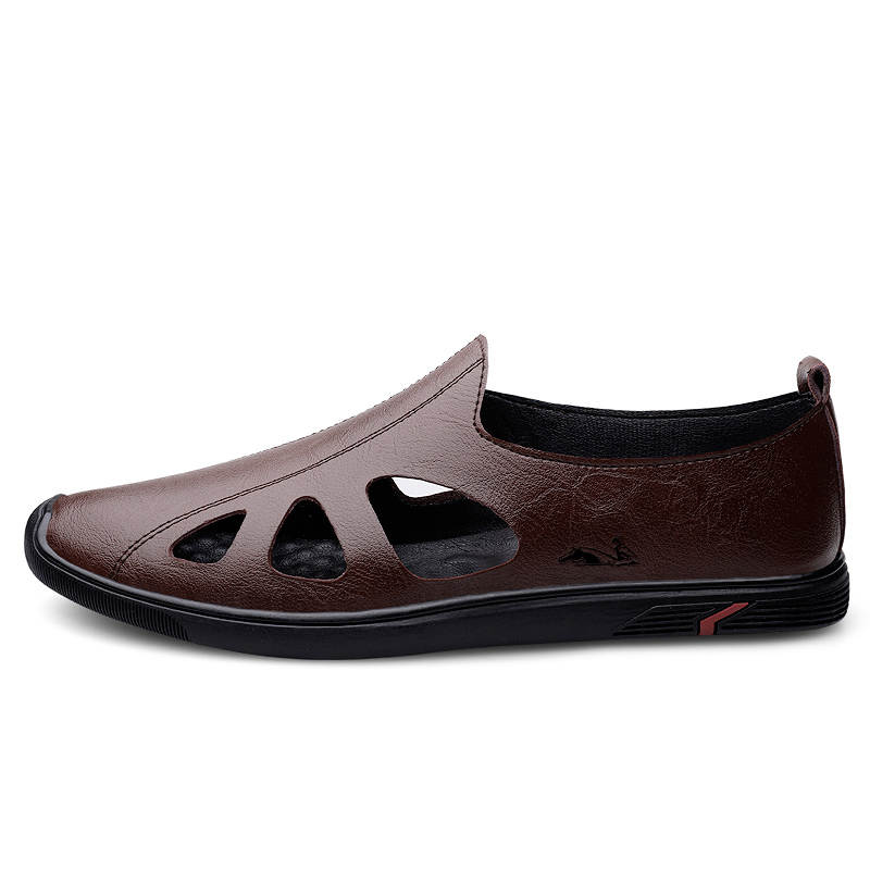 YINGLUNQISHI Cow Leather Men's Casual Shoes Men's