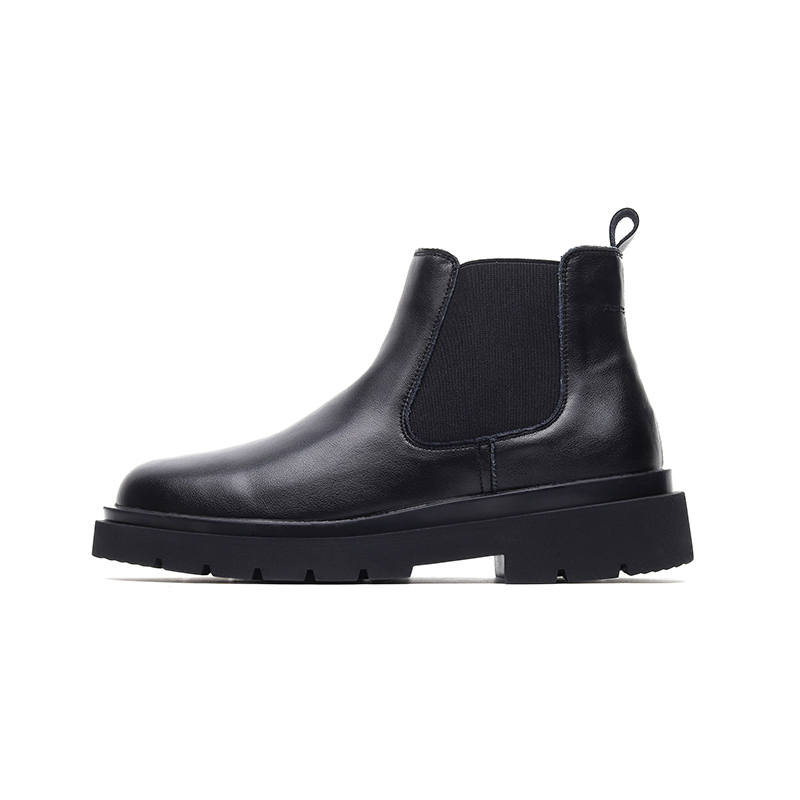 PINYI PINYI Microfiber Leather Chelsea Boots Men's Black