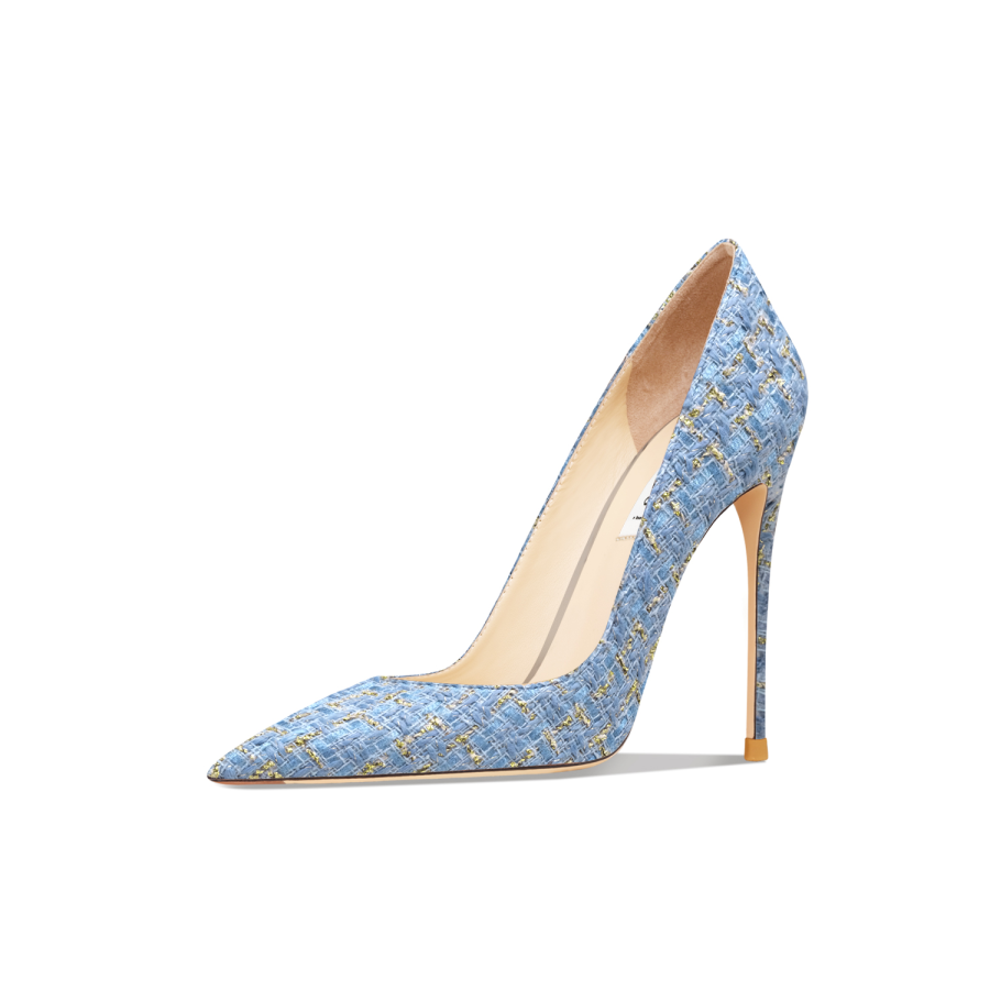 Suyymakk Slim Heel High Heels Women's Blue